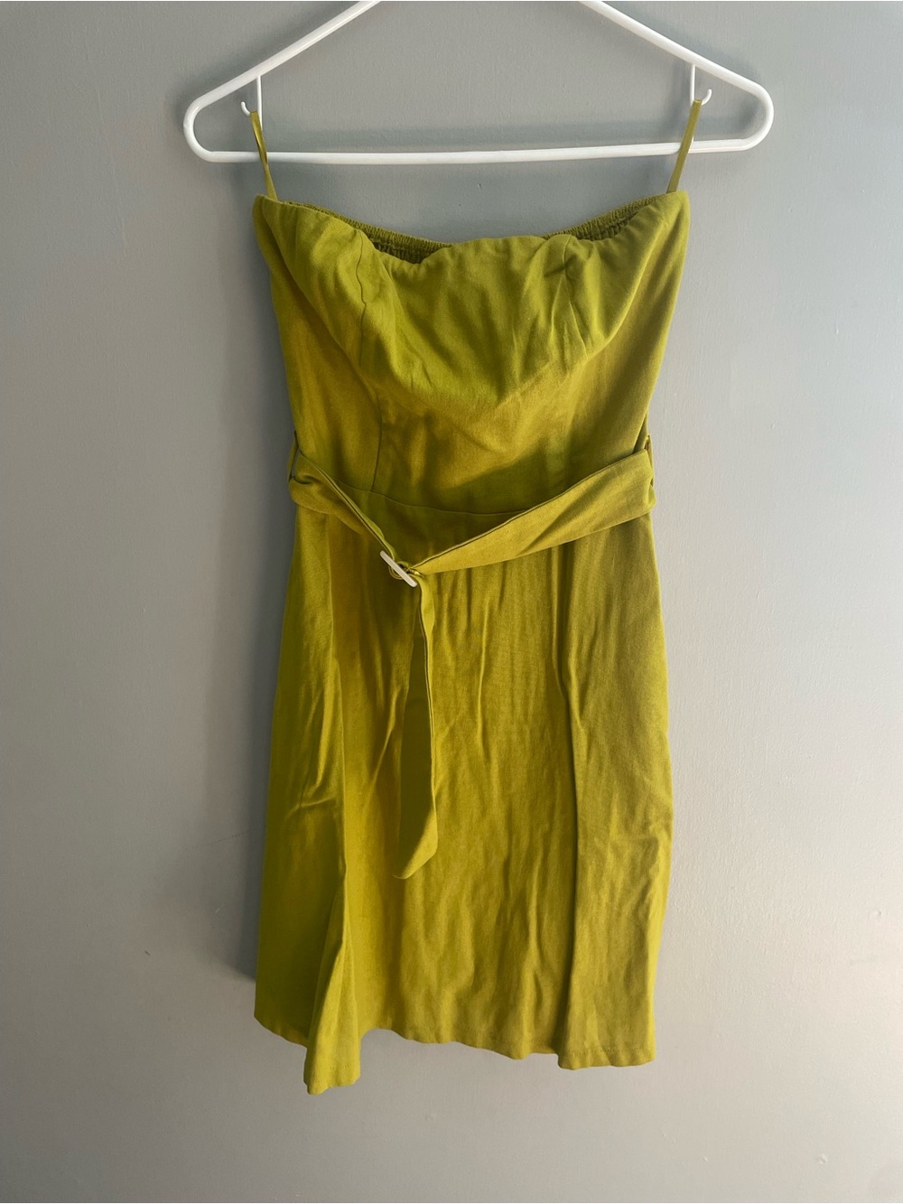 Monteau Los‎ Angeles Strapless Dress | Size S | Mustard Yellow